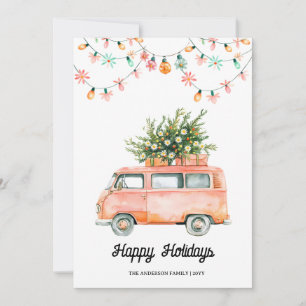 Groovy Glad helg 70-talets julkort