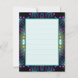 Groovy Glow Blacklight Bat mitzvah Tack V2 Kort