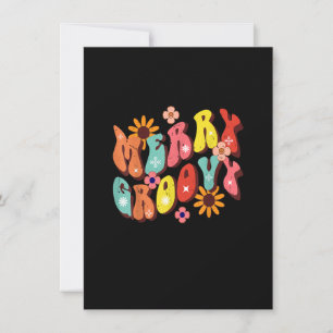 Groovy God jul Hippie Tis Season Julafton Inbjudningar