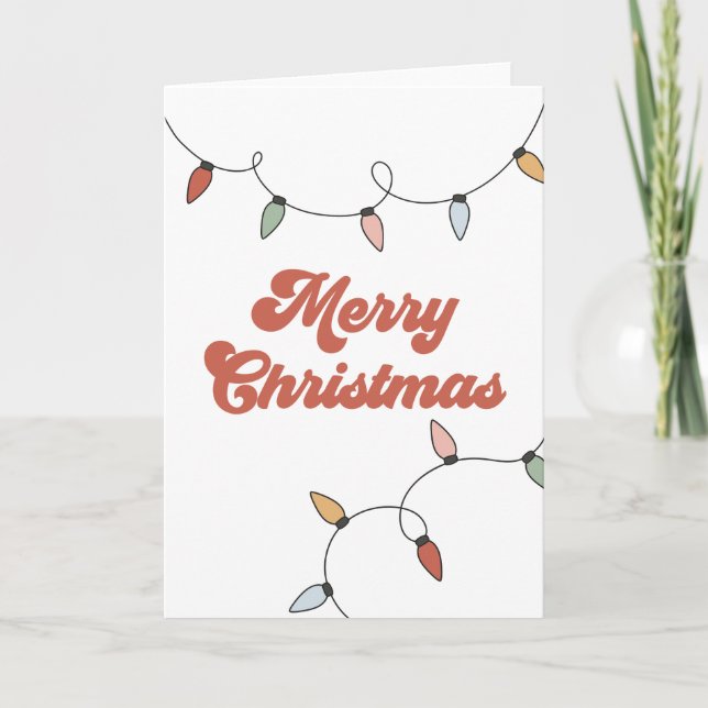 Groovy God jul Ljus Kort (Framsida)