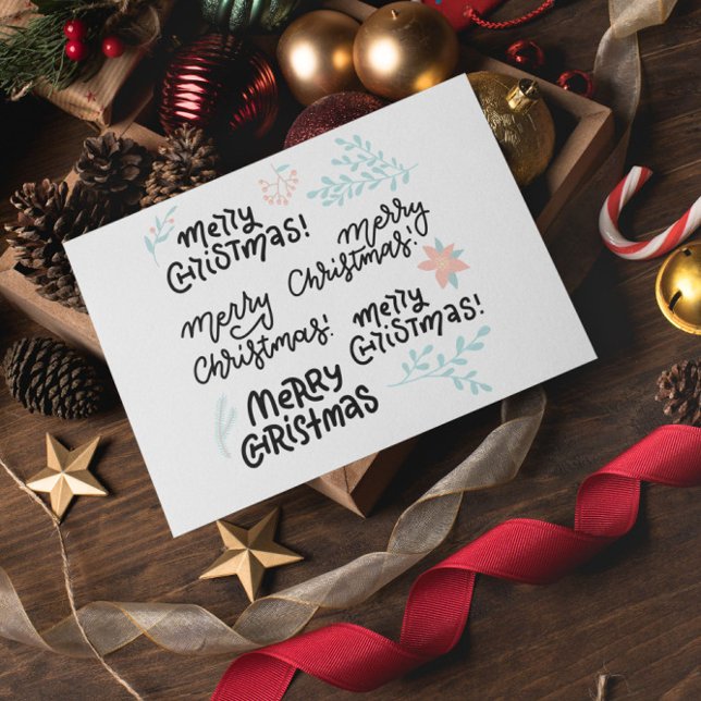 Groovy God Jul  Vykort (Skapare uppladdad)