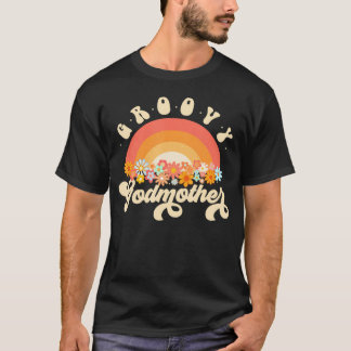 Groovy Godmor Rainbow Colorful Flowers T Shirt