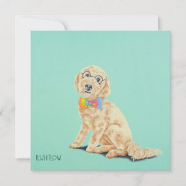 Groovy Goldendoodle Note Cards Tack Kort