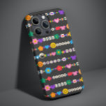 Groovy Good Vibes Kärlek Smile Retro Pärlor<br><div class="desc">Groovy Good Vibes Kärlek Smile Retro Pärlor iPhone-väskor har en mängd olika vänskap pärlor med text som kärlek,  fred,  lycklig,  leende,  bra vibes och accentuerade med blommor,  fjärilar,  hjärta,  stjärnor,  yin och yang ljusa färger. Perfekt ger till jul,  födelsedag,  bästa vänner,  systrar med mera. Designad av ©Evco Studio www.zazzle.com/store/evcostudio</div>