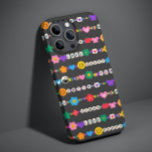 Groovy Good Vibes Kärlek Smile Retro Pärlor<br><div class="desc">Groovy Good Vibes Kärlek Smile Retro Pärlor iPhone-väskor har en mängd olika vänskap pärlor med text som kärlek,  fred,  lycklig,  leende,  bra vibes och accentuerade med blommor,  fjärilar,  hjärta,  stjärnor,  yin och yang ljusa färger. Perfekt ger till jul,  födelsedag,  bästa vänner,  systrar med mera. Designad av ©Evco Studio www.zazzle.com/store/evcostudio</div>