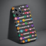 Groovy Good Vibes Kärlek Smile Retro Pärlor<br><div class="desc">Groovy Good Vibes Kärlek Smile Retro Pärlor iPhone-väskor har en mängd olika vänskap pärlor med text som kärlek,  fred,  lycklig,  leende,  bra vibes och accentuerade med blommor,  fjärilar,  hjärta,  stjärnor,  yin och yang ljusa färger. Perfekt ger till jul,  födelsedag,  bästa vänner,  systrar med mera. Designad av ©Evco Studio www.zazzle.com/store/evcostudio</div>