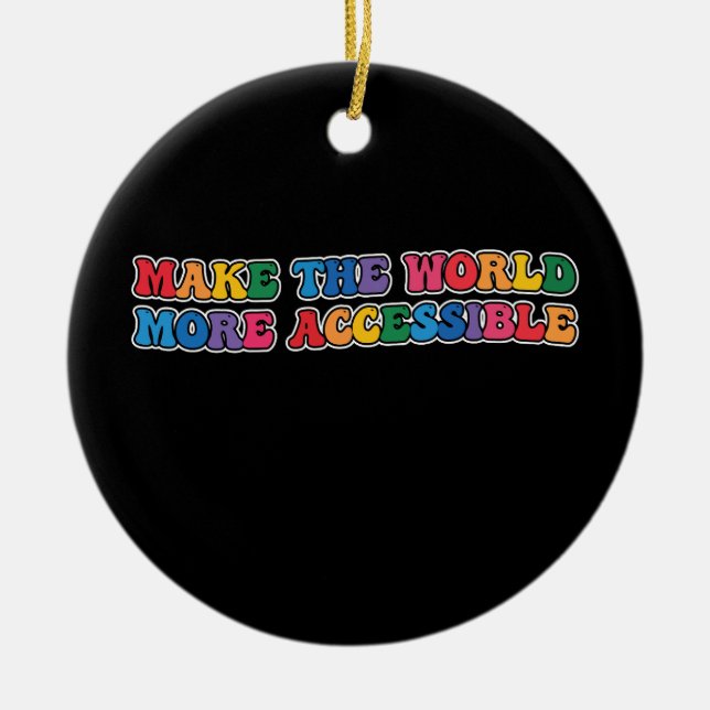 Groovy gör världen mer tillgänglig, Retro Julgransprydnad Keramik (Framsidan)