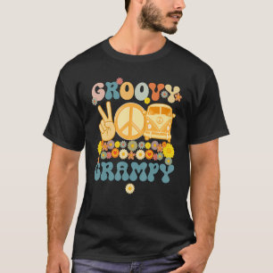 Groovy Grampy Retro Matching Family Baby Shower Fa T Shirt