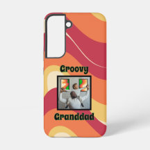 "Groovy Grandad" Warm Toned Retro Wave Photo