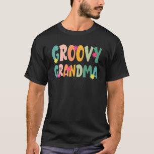 Groovy Grandma 70s Vibes Peace Hippie Matching Fam T Shirt