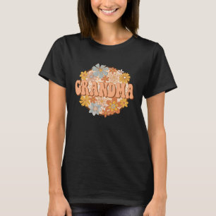 Groovy Grandma 70s Vibes Peace Hippie Matching Fam T Shirt
