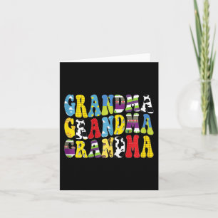 Groovy Grandma Matching Family Birthday Mor#39; Kort