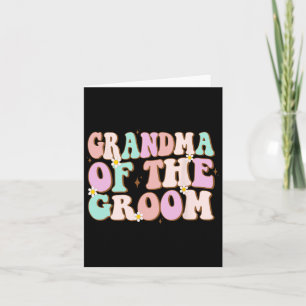Groovy Grandma of the Groom Möhippa Grandma Kort