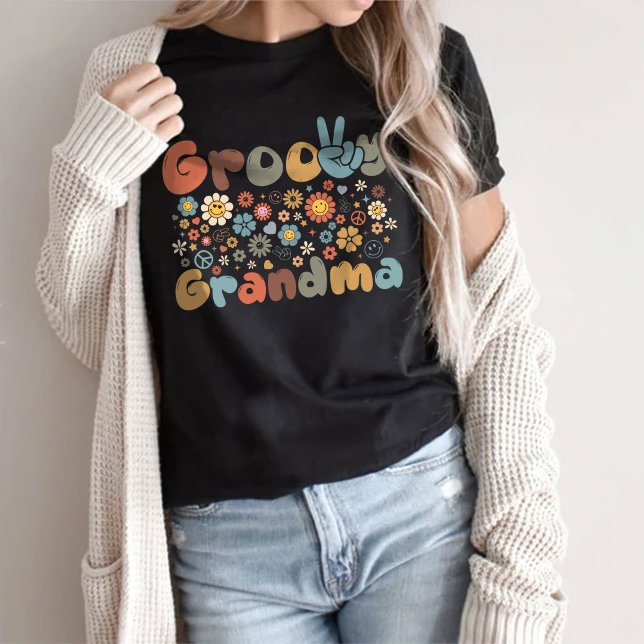 Groovy Grandma Shirt, Funny Grandma Squad T Shirt (Skapare uppladdad)