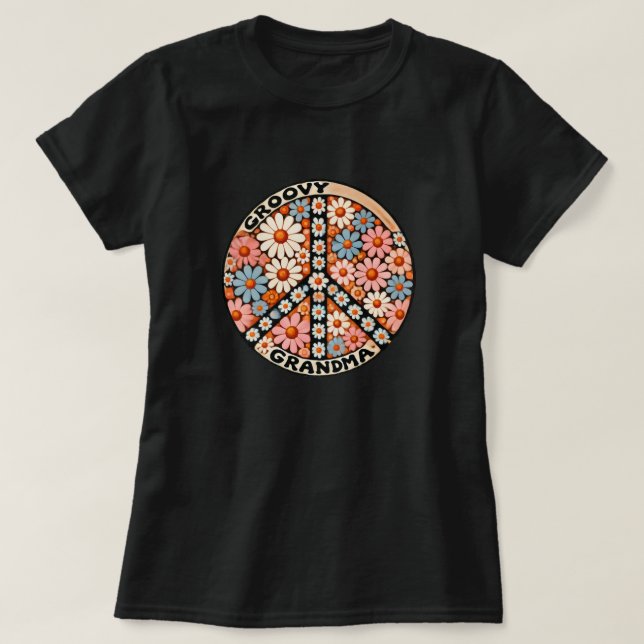 Groovy Grandma T Shirt (Design framsida)