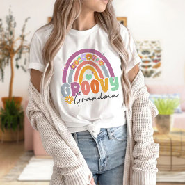 Groovy Grandma T-Shirt, Grandma Rainbow T-Shirt