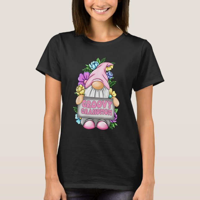 Groovy Grandmom Gnome Happy Mothers Day For Mom Gn T Shirt (Framsida)