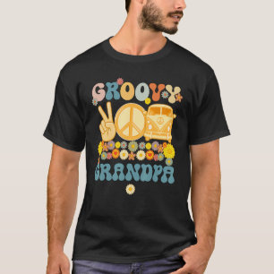 Groovy Grandpa Retro Matching Family Baby Shower F T Shirt