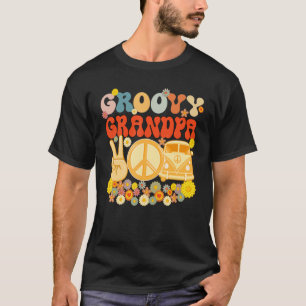 Groovy Grandpa Retro Matching Family Baby Shower F T Shirt