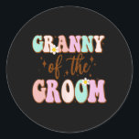 Groovy Granny of the Groom Möhippa from Gro Runt Klistermärke<br><div class="desc">Groovy Granny of the Groom Möhippa from Groom</div>