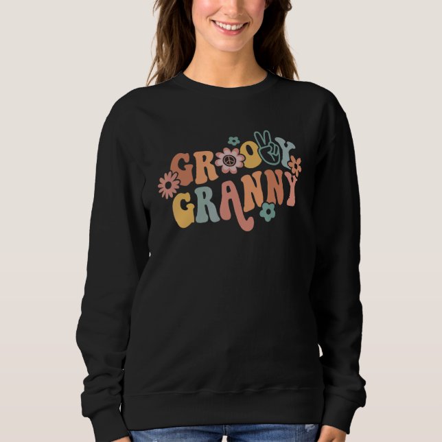 Groovy Granny One Thankful Granny Thanksgiving Chr T Shirt (Framsida)
