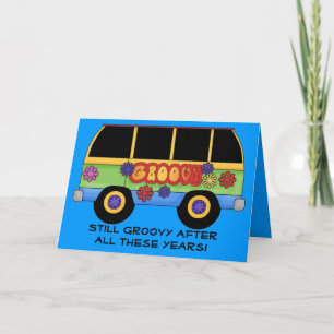 GrOoVy Greeting Card ~BiRtHdAy + EvErY dAy! Kort