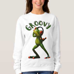 Groovy Grönt Frog T Shirt