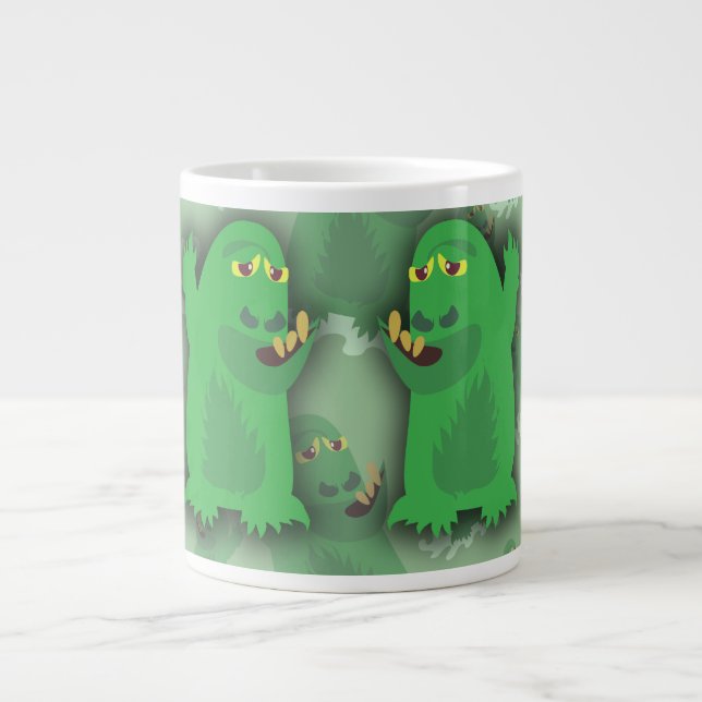 Groovy Grönt Monster Pals Jumbo Mugg (Framsidan)