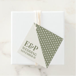 Groovy Grönt Retro 70s Bröllop Gåvor Etiketter