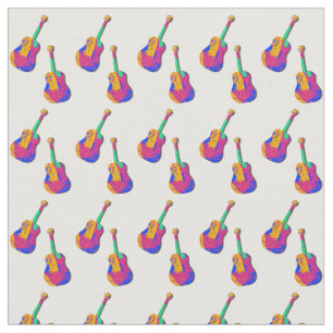 Groovy Guitar Mönster Tyg