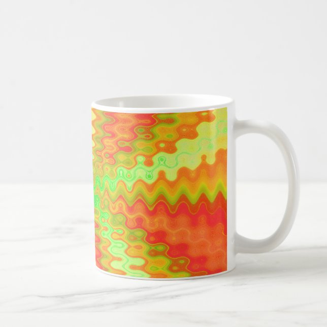 groovy gul orange kaffemugg (Höger)