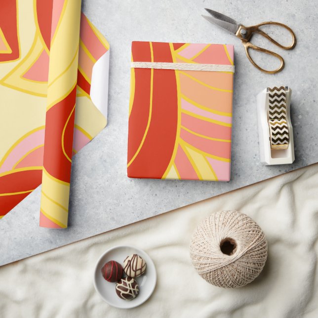 Groovy Gula Presentpapper (Hantverk)