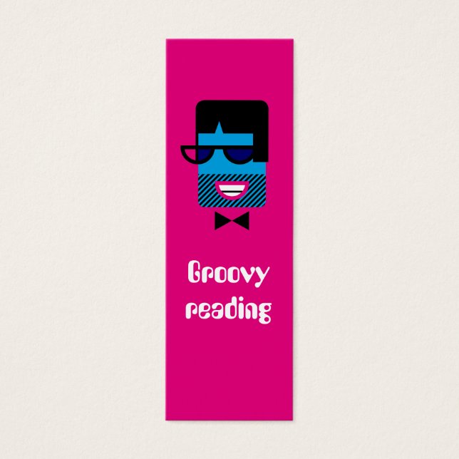 Groovy Guy-bokmärke Litet Visitkort (Framsidan)