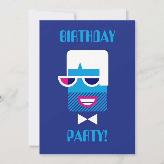 Groovy Guy Inbjudningar (Framsida)