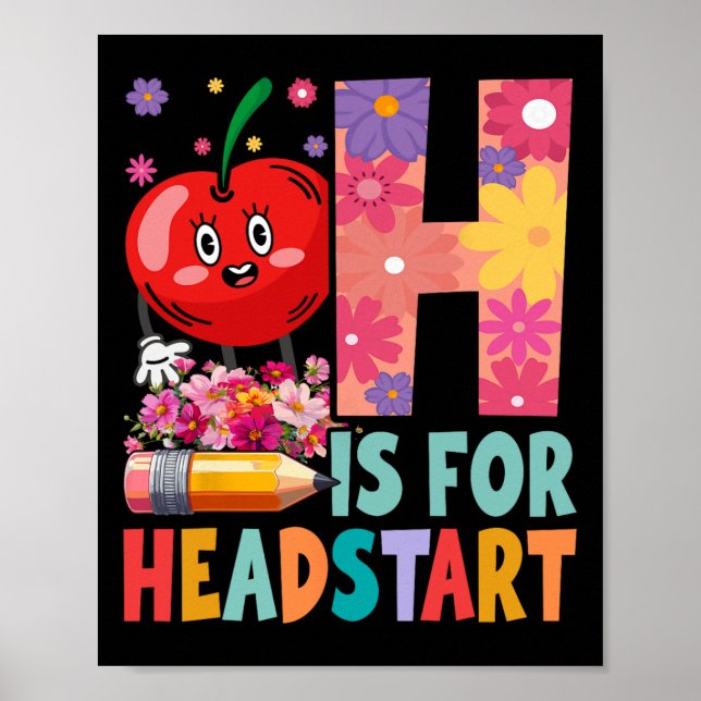 Groovy H är för Headstart Roligt Tillbaka Till Sko Poster (Framsidan)