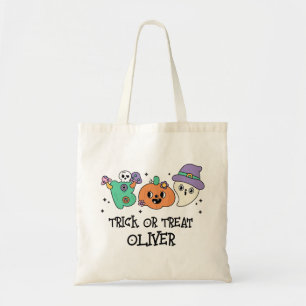 Groovy Halloween Boo Cute Bus eller godis Anpassni Tygkasse