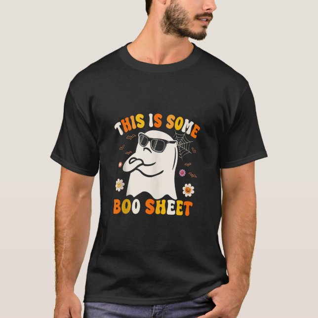 Groovy Halloween Boo Ghost Costume Det här är lite T Shirt (Framsida)