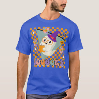 Groovy Halloween Booooks Retro Cute Spooky Ghost T Shirt
