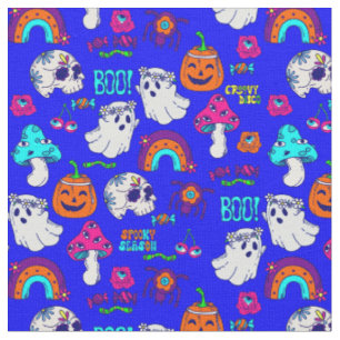 groovy halloween kuslig disco kusliga svampar tyg