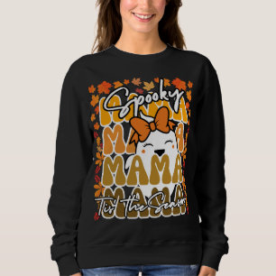 Groovy Halloween-Mamman faller söt spöke av roligt T Shirt
