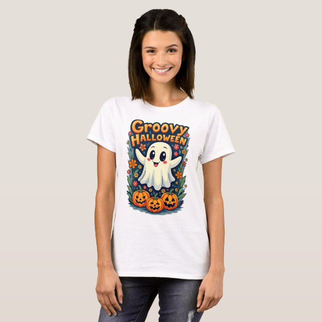 Groovy Halloween T Shirt (Hel framsida)