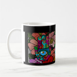 Groovy Hamsa Garden Kaffemugg
