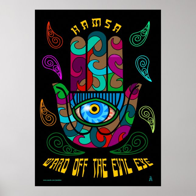 Groovy Hamsa Poster (Framsidan)