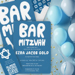 Groovy Handlettering Anpassningsbar Pub Mitzvah Bl Inbjudningar<br><div class="desc">Perfekt kort för att tillkännage en pub mitzvah! Hand skapade konst åt dig med handtag på framsidan och baksidan! FULLT ANPASSADE! Klicka på "Anpassa" ovan om du vill redigera texten. Klicka på "Redigera med design verktyg" om du vill justera typsnitt, färg och placeringar och ta bort baksidans design om du...</div>