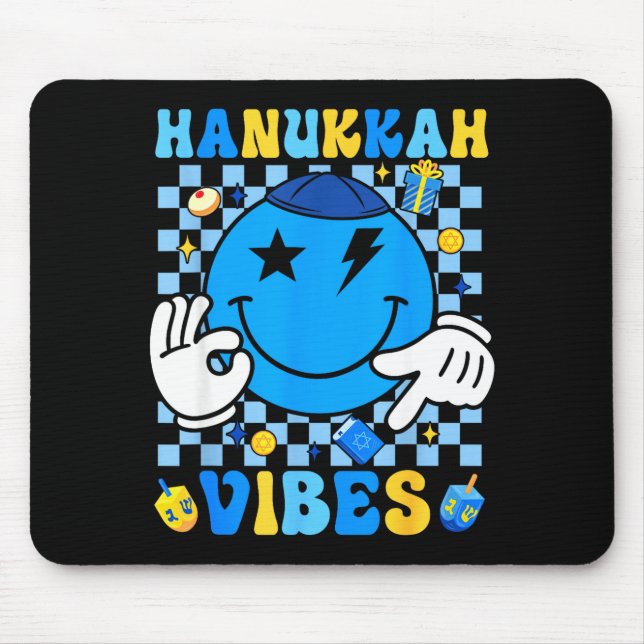 Groovy Hanukkah Vibes Chanukah Pajama Happy Hanukk Musmatta (Framsidan)