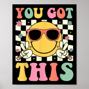 Groovy, Har den här Smile Ansikte-testdagsläraren Poster