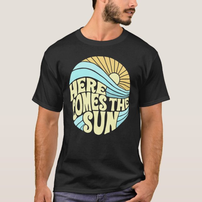 Groovy här kommer ut från Sol Actve Sum Mer-Avslap T Shirt (Framsida)