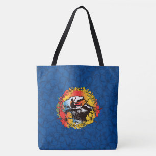 Groovy Hawaiian Surfer 1960 s Retro Beach Bag Tygkasse