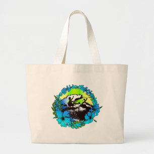 Groovy Hawaiian Surfer 1960 s Retro Graphic Jumbo Tygkasse