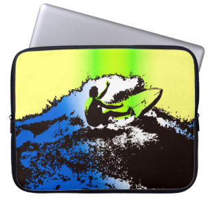 Groovy Hawaiian Surfer 1960's Retro Wetdress Bag Laptop Sleeve